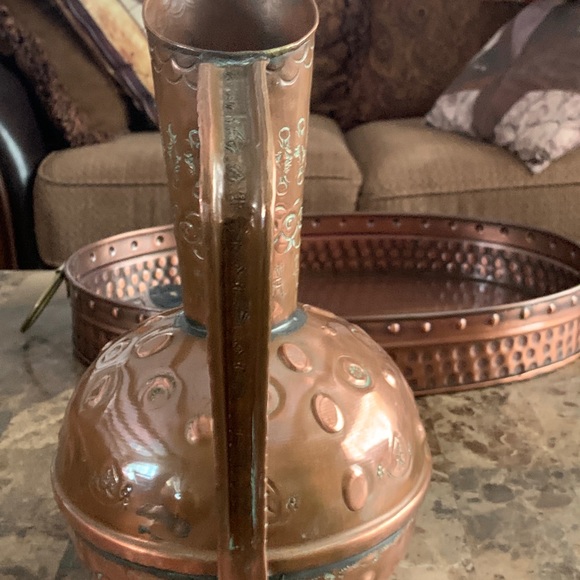 Vintage all Copper water carafe - Picture 4 of 5